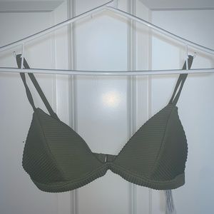 brand new hollister green bikini top